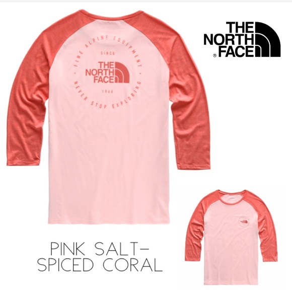 The North Face Tops - North Face Heritage ¾ Baseball TRI-blind Tee Large